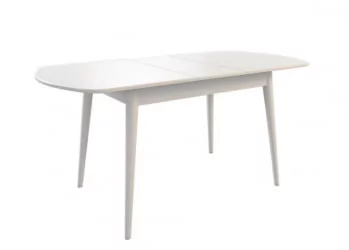 Раздвижной овальный стол Сальса Белый