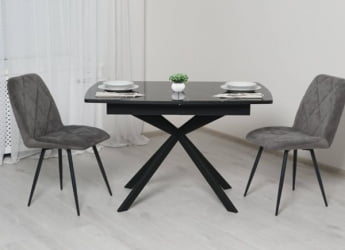 Обеденный стол Орфей 46 (03) Мрамор черный