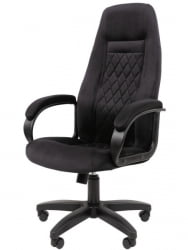 Кресло оператора CHAIRMAN ХОМЕ 951, ткань велюр, черный / HOME