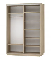 Шкаф-купе двухдверный Экспресс Дуо Медиум 1600х2200h Дуб сонома