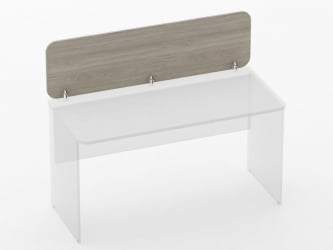 Экран разделительный прямой Glassy 5.14.14 Дуб сантана светлый