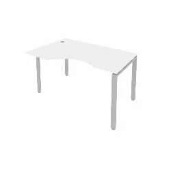 Стол письменный METAL SYSTEM Б.СА-2 Л Белый/Серый