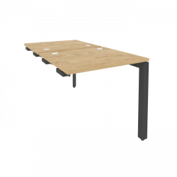 Стол-приставка двойной на П-образном м/к к опорным элем. ONIX O.MP-D.SPR-0.7 Тиквуд Светлый/Антрацит
