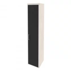 Шкаф высокий узкий правый ONIX O.SU-1.10R(R) black Денвер Светлый