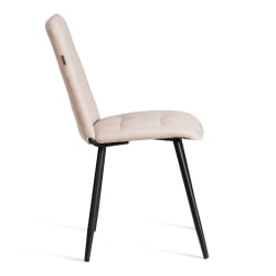 Стул обеденный Asti велюр, молочный/черный, (Porsche 2)