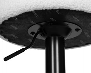 Барный стул DOBRIN TEDDY BLACK (белый букле (13))