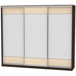 Шкаф-купе B-230х270х60-3(Венге-ДМ-D8D8D8)