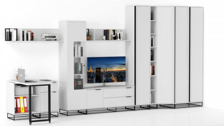 Полка навесная City большая белый