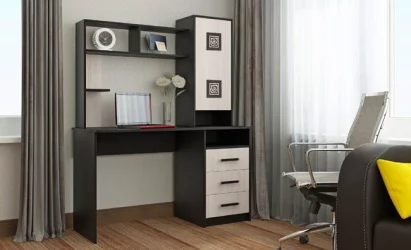 Стол компьютерный Фаворит Венге/Дуб молочный