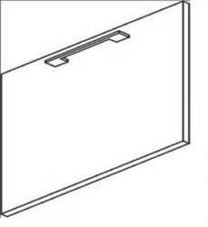 Дверь ЛДСП для стационарной тумбы YALTA LT-D4 Пр Акация Лорка