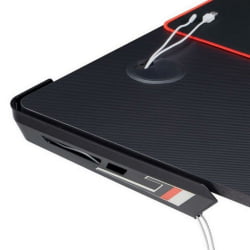 Угловой компьютерный стол EUREKA ERK-EGD-L60L-B-US