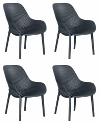 Кресло DOBRIN LONZO (антрацит (GR-12) с УФ-защитой) 4 шт