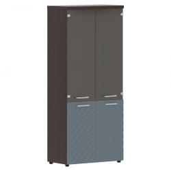 Шкаф комбинированный с топом Torr LUX TLHC 85.2 Венге Магия Серо-голубой