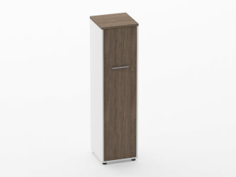 Шкаф 3 узкий закрытый, 1 дверь Deka 10.16.14Л Дуб Верцаска/Белый