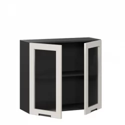 Шкаф кухонный 800 со стеклом Джамис ЛД 296.360.000.149 Черный Кашмир