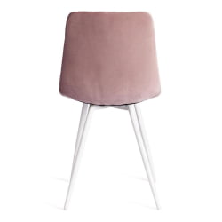 Стул CHILLY (mod. 7095-1) ткань/металл, 45x53х88 см, высота до сиденья 50 см, лавандовый barkhat 17/белый