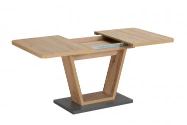 Большой обеденный стол Vector 120-160 Дуб-графит