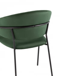 Стул Бруно велюр Зеленый