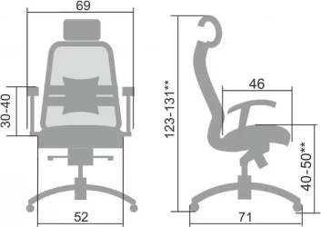 Кресло руководителя Samurai SL-3.04 Темно-коричневый