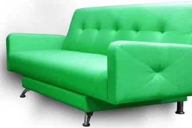 Диван с металлическими ножками MANGO 3 (2 категория) Зеленый Оранжевый