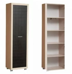 Шкаф-пенал Уголок школьника Дуб беленый Туя светлая