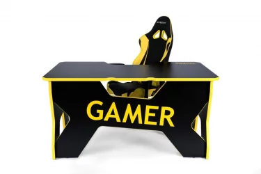Стол геймерский Generic Comfort Gamer2/DS/NY Желтый Черный