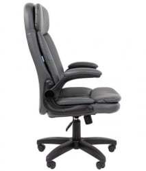 Кресло офисное CHAIRMAN 533 экокожа Серый