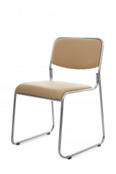 Кресло Nix RCH OMKL-02 Бежевый/Металл окрашенный Хром