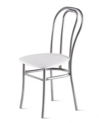 Стул Венский 400х490 мм Белый/Алюминий