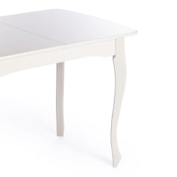 Стол CATERINA PROVENCE бук, мдф, 100+30x70x75 см, Ivory white