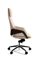 Кресло руководителя Шопен FK 0005-A BEIGE LEATHER