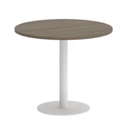 Стол журнальный круглый HOME OFFICE VR.SP-5-90.1 Вяз Благородный/Белый металл