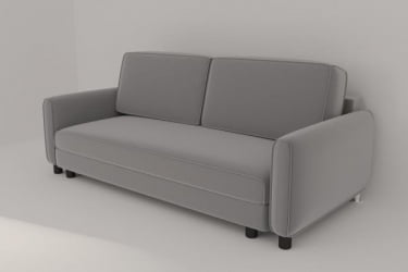 Серый диван Сундсен (Berhouse) Цвет фасада: Грей рогожка; Тип: Прямой; Материал фасада: Микророгожка