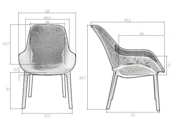 Кресло DOBRIN LONZO (зеленый хаки (G-17) c УФ-защитой) 4 шт
