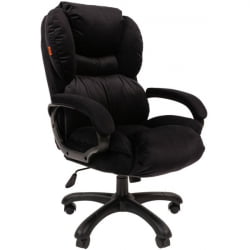 Кресло руководителя CHAIRMAN 434 HOME велюр Черный