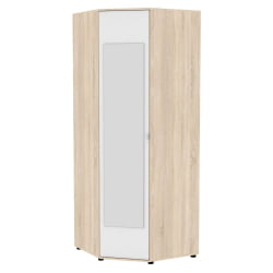 Шкаф распашный Алиса(H6_M2) 2230х854х854 с торцевой ручкой (ДСС-Белый)