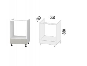 Напольный шкаф под встраиваемую технику с ящиком Бостон 104.57
