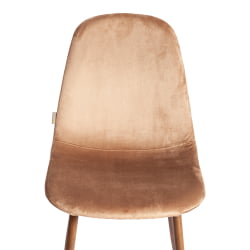 Металлический стул BREEZE (mod. JSC-58) Велюр/металл , 44 х 53 х 86 см, Dark brown (темно-коричневый) HLR11/ орех