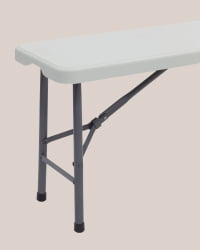 Скамейка складная пластиковая Кейт 180 (HDPE) Белый