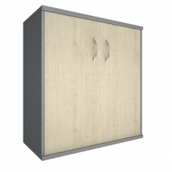 Шкаф низкий широкий Riva А.СТ-3.1 Клен/Металлик