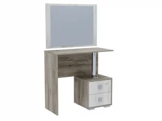 Туалетный столик Дуб крафт серый/Дуб крафт белый