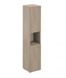 Шкаф высокий с нишей левый Sigma SG.846.OD.OD.OD.L Дуб темный