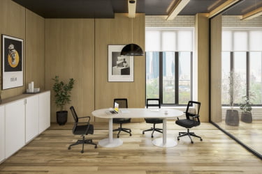 Мебель для офиса Sigma №9 Белый Дуб светлый