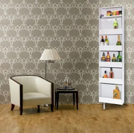 Поворотный зеркальный шкаф Drive SP Белый