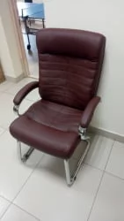 Кресло для посетителей Everprof Orion CF Экокожа Коричневый