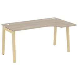 Стол эргономичный левый ОНИКС ВООД ОВ.СА-1(Р) Дуб Аттик/Светлый / ONIX WOOD OW.SA-1(R)
