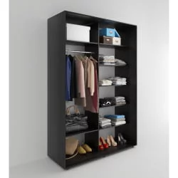 Шкаф-купе 2-х дверный Акцент-Лайт Д 1400х600 Венге