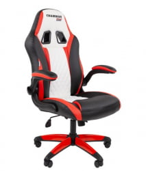 Кресло геймерское CHAIRMAN GAME 15 черный/красный/белый