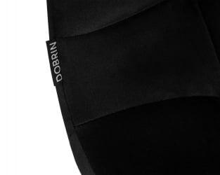 Стул барный DOBRIN NICOLE (черные матовые ножки, черный велюр (108-77))