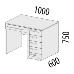 Стол компьютерный Тиффани 93.26